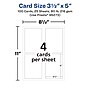 Avery Integrated Cards, 3.5" x 5", Matte White, 100/Pack (95273)~#|#~746431F4-DBA9-42E4-9DEF92C493DD258F_sc7