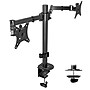 Mount-It! Adjustable Dual Mounts, Up to 32" Monitor, Black (MI-2752)~#|#~74775B02-BB5E-49F3-8DE05AE3FEDAAF9F_sc7