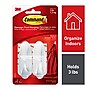 Command Medium Designer Hooks, 3 lb., White, 2/Pack (17081ES)~#|#~7488B6D0-7E6D-42DD-BD58634D36D6C83C_sc7
