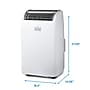 Black & Decker 115-Volt 14,000 BTU 10,200 (BTU DOE) Portable Air Conditioner with Remote, White (BPT10HWTB)~#|#~749545FE-38FE-4E14-8134CC07802DBE45_sc7
