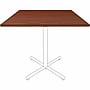 Lorell Essentials Series 42”W x 42”D 1” Thickness Square Table Top, Laminate, Mahogany (LLR87244)~#|#~749B60CA-76CC-4F24-BF1B1EE403106DF2_sc7