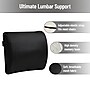 Mind Reader Memory Foam Ergonomic Back Cushion, Black (BACKFOAM-BLK)~#|#~74B5FD88-2162-48E2-94FA67F8ADD51721_sc7