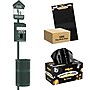 Furloo Steel Outdoor Pet Waste Station Kit with Header Bag Dispenser, 11.5 Gallon, Green (FLO1H-S-G-B)~#|#~74DCA441-327C-4FF5-BD5F13418052CDB8_sc7
