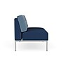 Lesro Darsey Vinyl Loveseat, Armless, Patriot Plus Imperial Blue/Chambray Light Navy (DS1502.FSV-02CHLN.03PPIB.05PPIB)~#|#~74E00A74-0F57-4120-ABE12B0211D9774C_sc7