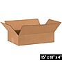 15" x 10" x 4" Shipping Boxes, 32 ECT, Brown, 25/Bundle (15104)~#|#~74F740AB-B128-437B-90A3F86F1E56AB0B_sc7