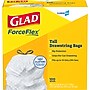 Glad ForceFlex Tall 13 Gallon Drawstring Kitchen Trash Bag, White, 100 Total Bags (78374)~#|#~74F8AA12-A8FB-4D8E-912BB494CB6DEEB3_sc7
