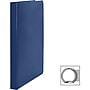 Business Source Basic Round Ring Binders, 1/2" Binder Capacity, Round Ring Fastener, Vinyl, Dark Blue, 8.96 oz, 1 Each ~#|#~7502F64A-08EF-477B-9850B00E8021E0E6_sc7