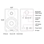 Fluance Ai41 2-Way 2.0 Stereo Bluetooth Bookshelf Speakers with 5" Drivers, 90W Amplifier for Turntable, Bamboo Veneer (AI41W)~#|#~752ADD06-8BB3-4A27-9D3BF3CE93617976_sc7