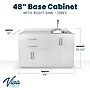 Viva Comfort 36'' H x 48" W Medical Cabinet with Right Sink and 48" W Wall Cabinet, 4 Doors, 2 Drawers, Gray (90248RS-GRY-WAL)~#|#~75457F9C-5B41-46C9-A73E8C3BCA59CB83_sc7