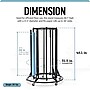 AdirKids 5 Roll Vertical Paper Roll Dispenser Wrapping Paper, 46" x 31.1" x 31.1", Black (ADIKI300-01-MK)~#|#~754B306A-ACEA-4589-9D80A54D7CED7846_sc7