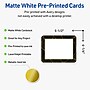 Avery Black and Gold Pattern Matte Blank Card, White, 20/Pack (S00-ETT)~#|#~756AB0B3-FA65-4D75-8A6F102C40691F46_sc7