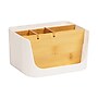 Mind Reader 5-Compartment Plastic Desk Organizer, White (SLORG-WHT)~#|#~75734FBE-B688-4769-91C9190D6D52186B_sc7