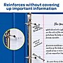 Avery Self-Adhesive Plastic Reinforcement Labels in Dispenser, 1/4" Diameter, Glossy Clear, 1000/Pack (5722)~#|#~7587F349-92AD-434A-875ECC48311E08F7_sc7