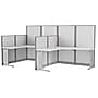 Regency Instant Office 63"H x 129"W 2 Person L-Shaped Cubicle Panel Workstation, Pure White (IO36194-03K-2P)~#|#~759117A5-9331-4368-991EABCD4917D4EB_sc7