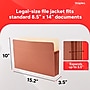 Staples Reinforced Expanding File Pockets, Legal Size, 3.5‑Inch Expansion, Heavy‑Duty Brown Accordion Folders – 25/Pack~#|#~759E5751-37CD-4B8D-98567EA086F2C2DA_sc7