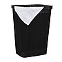 Mind Reader 15.85-Gallon Hamper with Lid, Plastic, Black (60FABHAMP-BLK)~#|#~75A3394F-7C50-4931-BD31B6FD9ACD0429_sc7