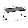 Mind Reader 13.75" x 23.5" MDF/Metal Lap Desk/Laptop Stand With Folding Legs, Black (LBSTUDY-BLK)~#|#~75AB97D8-5491-429C-BF8DE78AA33A6D49_sc7