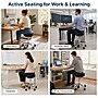 Uncaged Ergonomics Wobble Stool Air Armless Fabric Active Stool, Black/Silver (WSA-B)~#|#~75D63AB3-2140-4B50-8135E7676563DF64_sc7