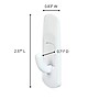 Command Small Utility Hooks, 1 lb., White, 6/Pack (17002-6ES)~#|#~75E3BE1F-F644-423F-BDDE8D67B8790F2E_sc7