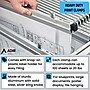 AdirOffice Hanging Clamp Document Holder, 24", Horizontal, Silver Aluminum, 12/Pack (ADI6026--2)~#|#~75EF2058-AA49-464B-A856C79E4C659B0A_sc7