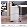 Staples 2-Drawer Vertical File Cabinet, Locking, White, Letter, 19.88"D (26818D)~#|#~75F6755F-3A6D-4659-A0D45ACC00AC901F_sc7