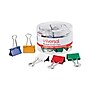 Universal Binder Clips in Dispenser Tub, Medium, Assorted Colors, 24/Pack~#|#~75FF3A28-DC26-4BBC-A9AC320E5648B122_sc7