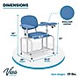 Viva Comfort Adjustable Bariatric Phlebotomy Blood Drawing Chair, 400 lbs. Capacity, Blue (ADI997-01-BLU-MK)~#|#~7601C213-631C-464C-B475D9EF2E92D49E_sc7