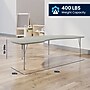 Flash Furniture Wren Kidney Activity Table, 96" x 48", Height Adjustable, Light Gray Top/Silver Frame (XUA4896KDLGTP)~#|#~7605A408-D50A-48C5-A97E1189123918A7_sc7