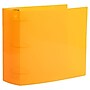 JAM Paper 4" 3-Ring Flexible Poly Binder, Orange (PB75245OR)~#|#~7605D14C-387C-4A9C-83D8E2083B7B2DF6_sc7