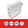 Staples TECH GaN USB-A/USB-C Wall Charger, 37W, White (ST62324-CC)~#|#~762A6AE5-CA62-4F24-842B8C268F47727A_sc7