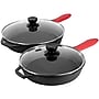 Megachef Cast Iron Skillet Set, Black, 13 Piece/Set (935121259M)~#|#~764855D5-1141-40C9-88FA256490E7C385_sc7