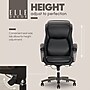 Elle Decor Rivendell AIR Lumbar Ergonomic Faux Leather Swivel Executive Chair, Black (60124-BLK)~#|#~76488487-D097-487E-969A3AB0FE1C7AED_sc7