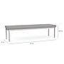 Lesro Lenox Steel 3-Seat Bench, Chambray Grey/Black (LS3001.SBK-01CHGY)~#|#~7672913D-82C9-4D9C-AC4F2E794D0B995C_sc7