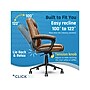 Click365 Transform 1.0 Ergonomic Bonded Leather Swivel Desk Chair, Cognac (CCHR10001A)~#|#~7672AD4F-7A5C-463C-91C5769DF090CD07_sc7