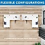 Mount-It! 63"W Electric Corner Adjustable Standing Desk, White/Black (MI-15017)~#|#~767E577C-6654-4BC3-ACBE171A9FE73B3B_sc7