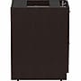 Lorell Essentials 2-Drawer Stationary File/File Cabinet, Letter/Legal Size, Lockable, 28.3"Hx 16"Wx 22"D, Espresso/Silver Brush~#|#~76D5BEA2-6C0A-48D0-9A5DC34C19DCFBA5_sc7