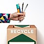 TerraCycle Cardboard Writing Tools Recycling Box, 36 Gallon, White/Green (716)~#|#~76F08801-A59A-4C3C-9FD44A6761E9C530_sc7