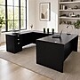 Boss Office Products 71" U-Shaped Desk with 2 File Pedestals, Mocha (GROUPA4-MOC)~#|#~7704CDBF-CF1E-4FFE-9AC18452FD868C8B_sc7