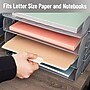 Mind Reader Metal Side Loading Stackable Letter Tray, Silver (DSTACK4-SIL)~#|#~771468D6-D841-4A47-B903105A612D0D23_sc7