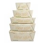 World Centric #4 No Tree Folded Takeout Containers, 95 oz., 6.5" x 8.7" x 3.5", Natural, Sugarcane, 160/Carton (TONT4)~#|#~7733099A-1C57-4C91-B188F183E0EF0FA8_sc7