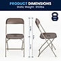 Flash Furniture HERCULES Plastic Folding Chair, Premium Brown, 24/Pack (24LEL3BRN)~#|#~77437747-98D2-4018-A259D2709E2D543C_sc7