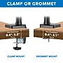 Mount-It! Adjustable Triple Monitor Mount with Gas Spring Arms, Up to 27", Black (MI-4753B)~#|#~774A0FD5-D646-4B9F-821511FBC10549CC_sc7