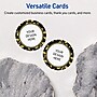 Avery Round Integrated Cards, Matte White, 100/Pack (19479370822)~#|#~775362A4-1E75-4F35-87DEF5CED8F4691B_sc7