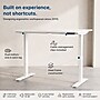 Uncaged Ergonomics Rise Up 3-stage Dual Motor Electric Standing Desk Frame, White, Desktop Not Included (RUW)~#|#~7768BC22-905D-45B7-8763E690B456A3CD_sc7