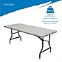 ICEBERG IndestrucTable 30" x 96" Plastic Folding Table, Platinum Granite (65233)~#|#~7770A0E0-EA39-4912-B80724ECDE2DDCDB_sc7