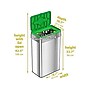 HLS Commercial Stainless Steel Compost Bin, 21-Gallon, Silver/Green (HLS21UOTCOP)~#|#~77B794D1-2C47-45A5-9C2BF26EEB98FC8E_sc7