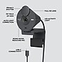 Logitech Brio 300 HD 1080p Webcam, 2 Megapixels, Graphite (960-001497)~#|#~77BF25EF-4C31-4E78-A4F0B23494E27DAC_sc7