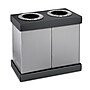 Alpine Industries Plastic 2-Compartment Indoor Trash Can and Recycling Bin, 28 Gallon, Gray (ALP471-02-BLK)~#|#~77DB8BBA-D4CE-4D2B-90F4F212EAF3C175_sc7