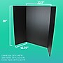 Flipside Tri-Fold Presentation Board, 36" x 48", Corrugated, Black, 10/Carton (30067-10)~#|#~77F7F7C8-936B-4CB2-86638232E9DC79FA_sc7