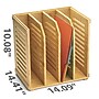 Officemate 4-Compartment Stackable Bamboo Desk Organizer, Natural Wood (71006)~#|#~77FD06DB-79CC-4113-924A98EFD0A1875F_sc7